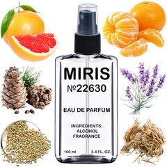MIRIS No. 22630 bottle full view for a premium woody-spicy scent.