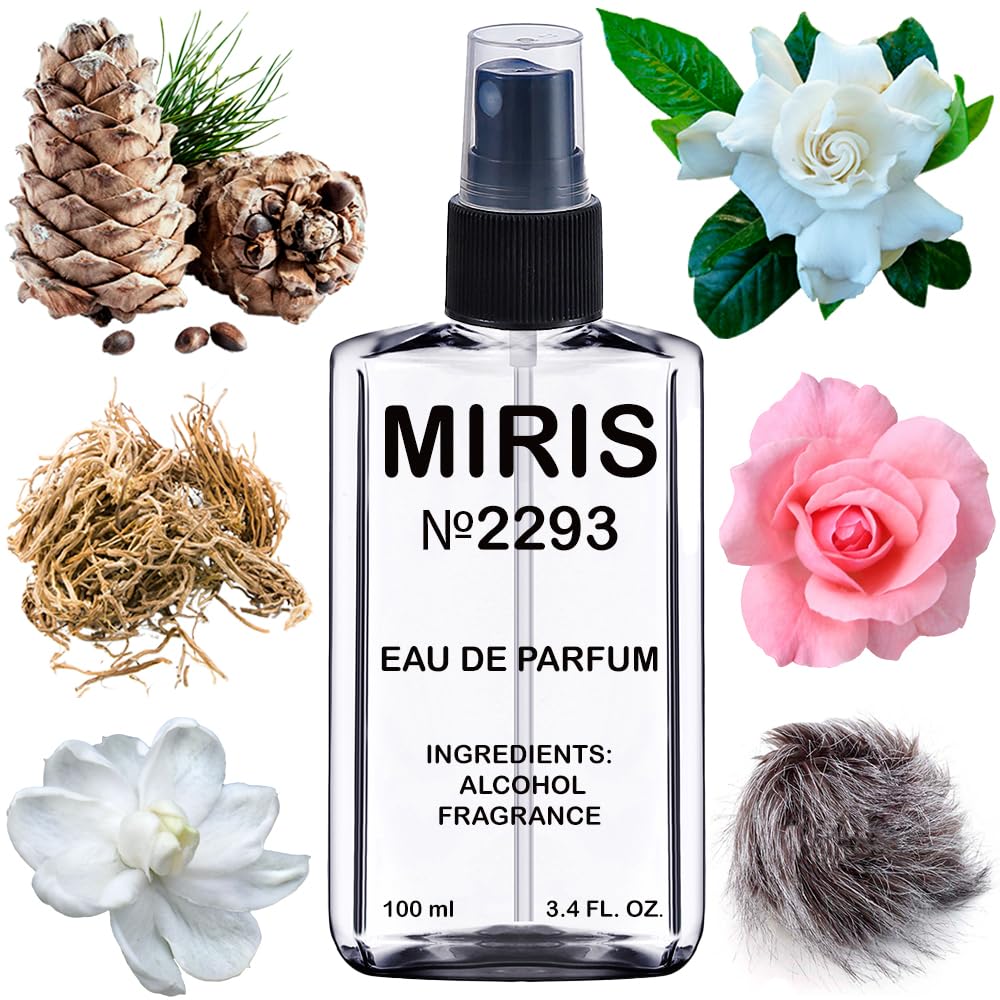 MIRIS No. 2293 bottle front view highlights sleek everyday elegance.