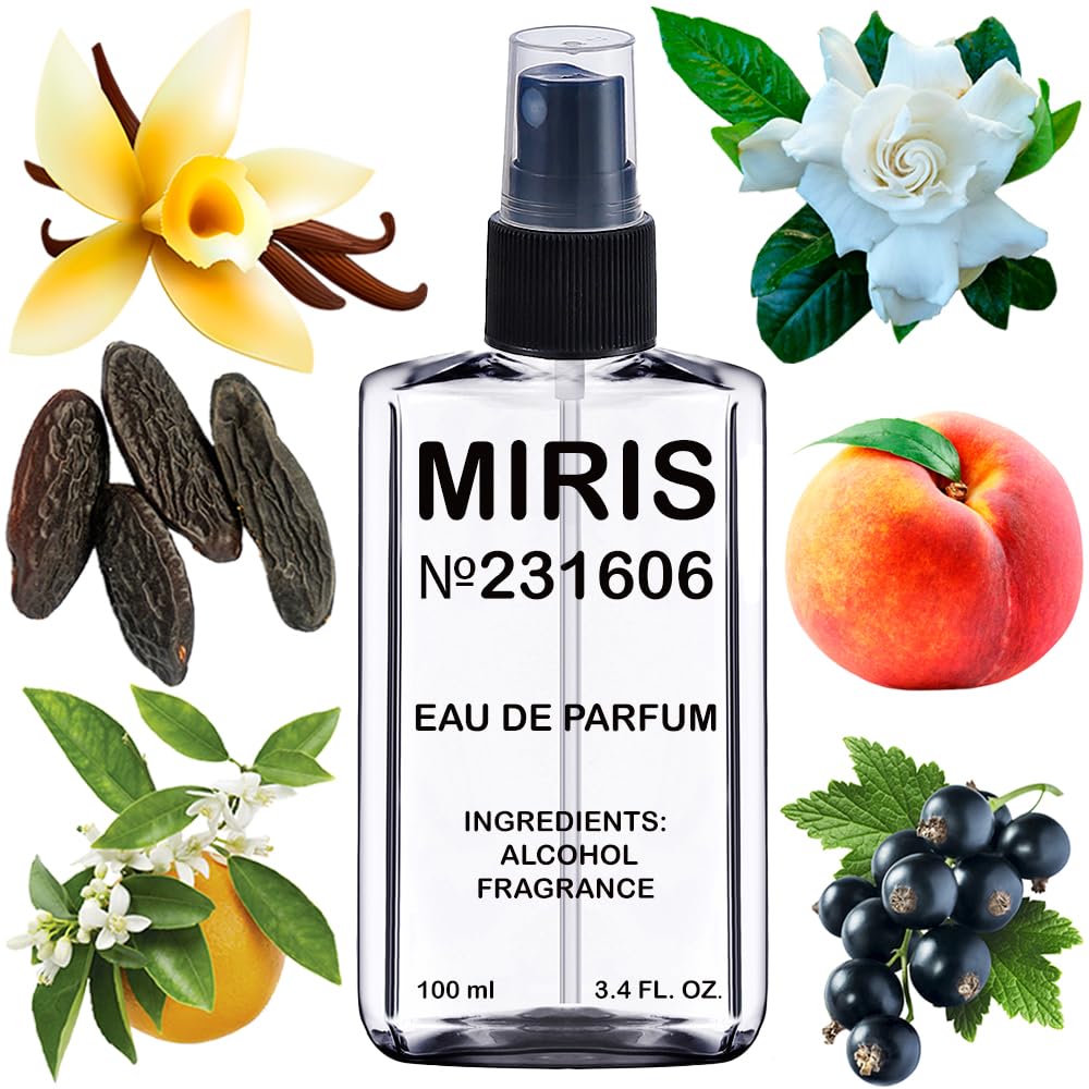 MIRIS No. 231606 bottle front with elegant packaging and lasting fragrance.