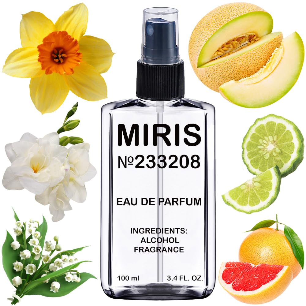 MIRIS No. 233208 bottle front, long-lasting floral fragrance for daytime wear.