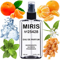 MIRIS No. 25428 bottle front shows premium design for daily wear