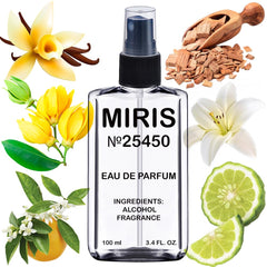 MIRIS No. 25450 bamboo-inspired bottle closeup for fragrance lovers.