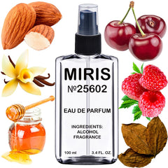MIRIS No.25602 bottle pour reveals long-lasting fragrance.