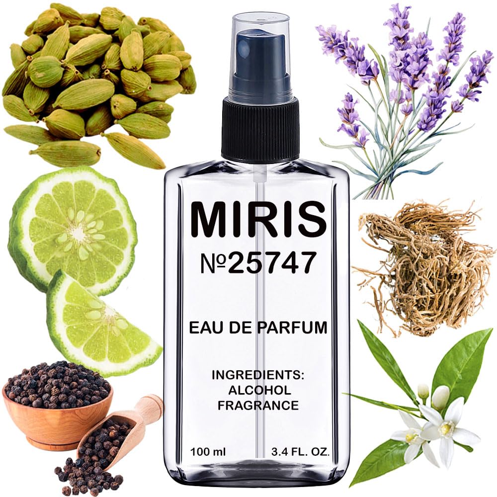 MIRIS No. 25747 bottle shot showing icon-inspired design and premium scent.
