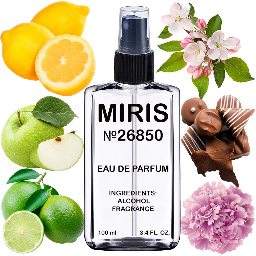 MIRIS No. 26850 bottle front shows a luminous floral scent for everyday wear.