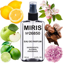 MIRIS No. 26850 bottle front shows a luminous floral scent for everyday wear.