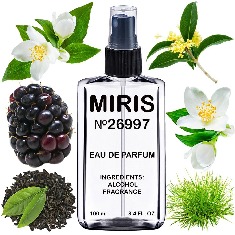 MIRIS No. 26997 bottle close-up highlighting long-lasting floral-fruity notes