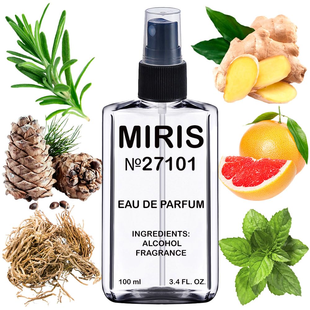MIRIS No. 27101 Horizon bottle front shows a premium woody-spicy scent for daily wear.
