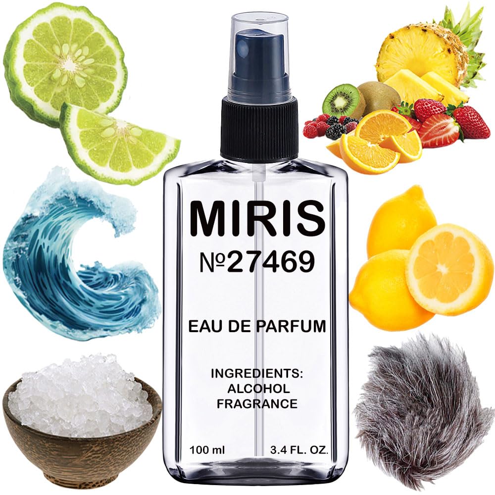 MIRIS No. 27469 bottle front view highlighting unisex woody floral profile for daily wear