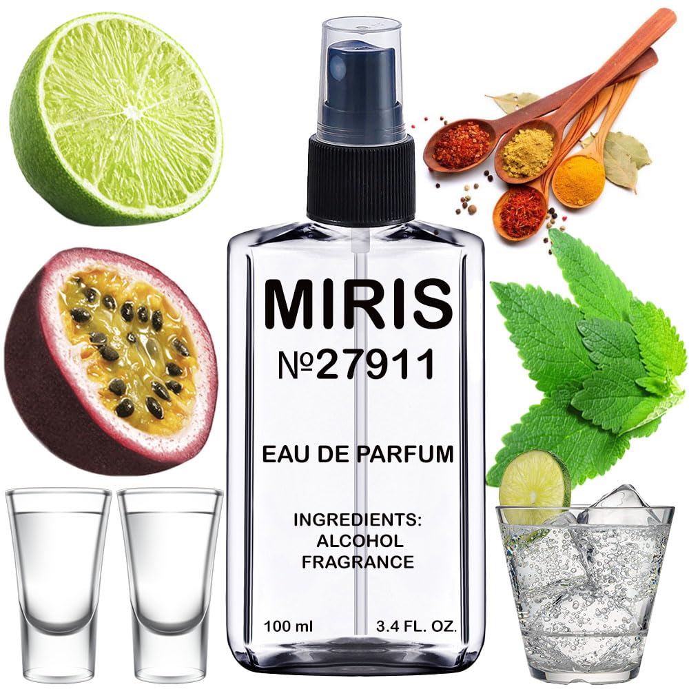 MIRIS No. 27911 bottle front with oriental-woody aroma for all-day wear