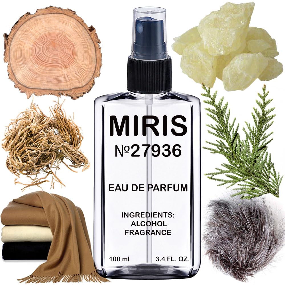 MIRIS No. 27936 bottle front view highlighting premium woody musk aroma