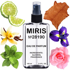 MIRIS No. 28190 Donna-inspired bottle front shows elegant design