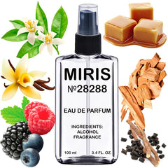 MIRIS No. 28288 bottle close-up highlighting premium glass and elegant cap