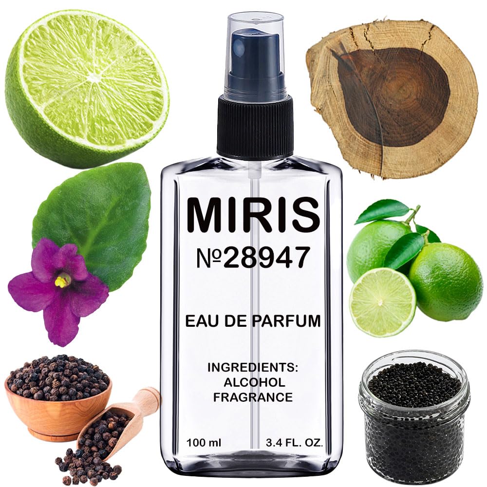 MIRIS No. 28947 wild party bottle showing bold woody-spicy aura for eye-catching display