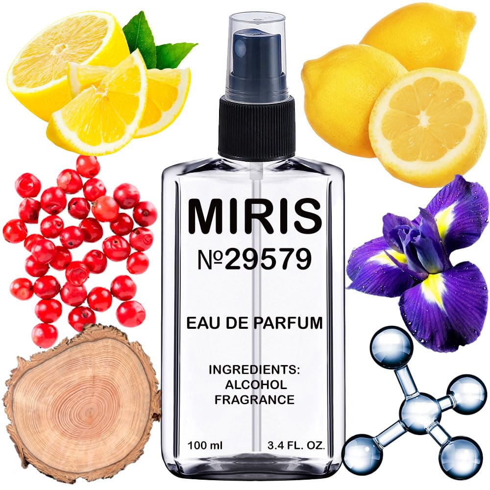 MIRIS No. 29579 bottle closeup highlighting sleek design and premium scent.