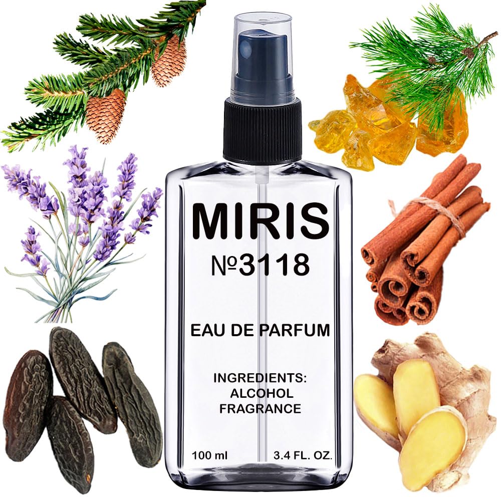 MIRIS No. 3118 bottle front shows premium fragrance for confident men.