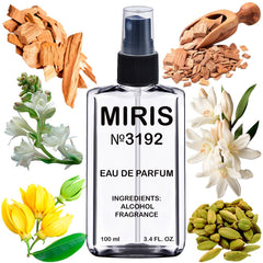 MIRIS No. 3192 bottle front view, unisex fragrance suitable for daily wear.