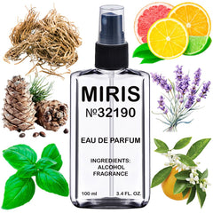 MIRIS No. 32190 Cedro di Taormina bottle displays premium fragrance design.