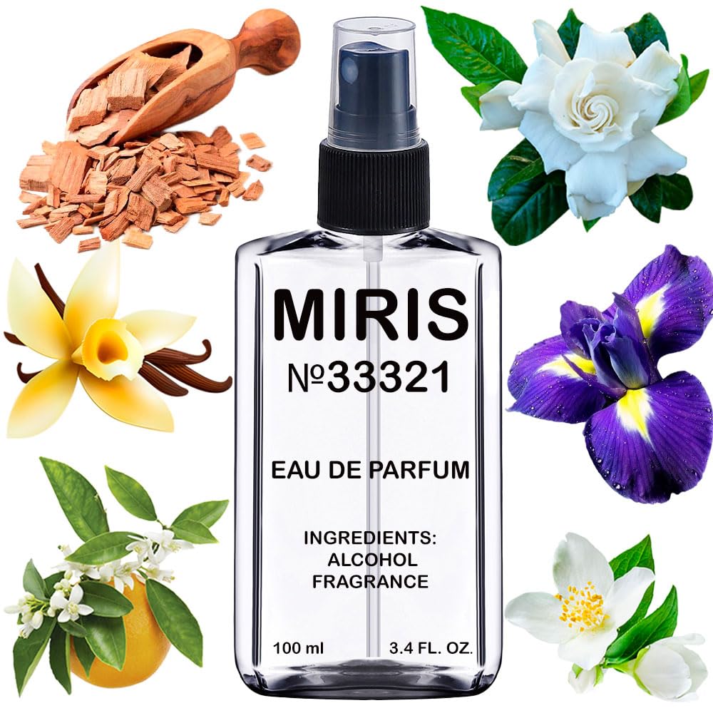 MIRIS No. 33321 bottle pour reveals an oriental floral profile with lasting presence.
