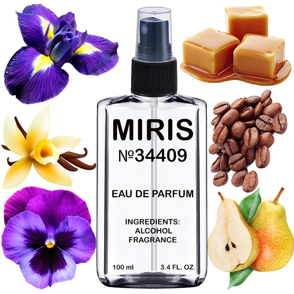 MIRIS No. 34409 bottle front view for premium daily use.