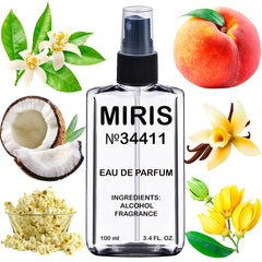 MIRIS No. 34411 bottle front showing elegant design for daily wear