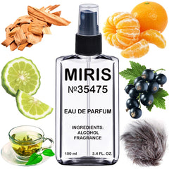 MIRIS No. 35475 bottle front showcases unisex fragrance for daily wear