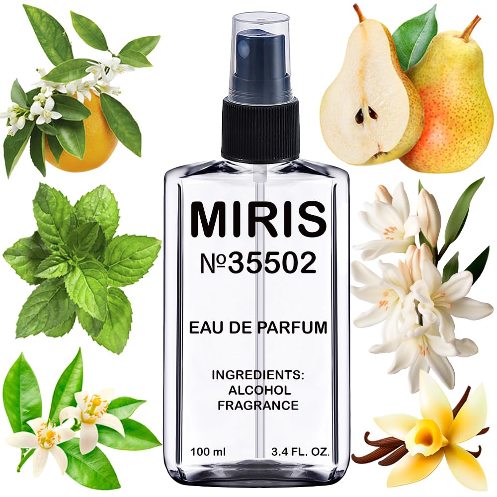 MIRIS No. 35502 bottle front shows refined design for daily wear