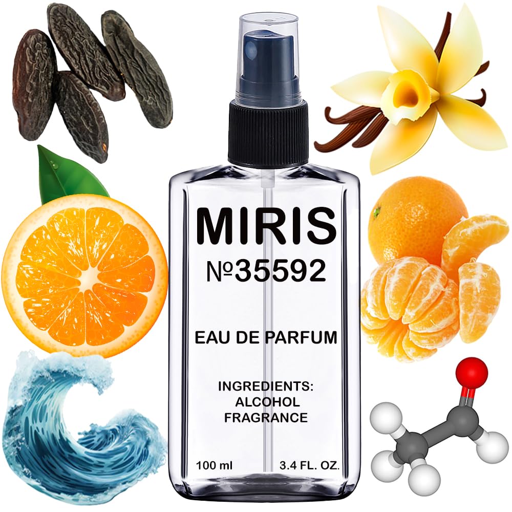 MIRIS No. 35592 bottle front showcases woody, spicy notes for a lasting impression