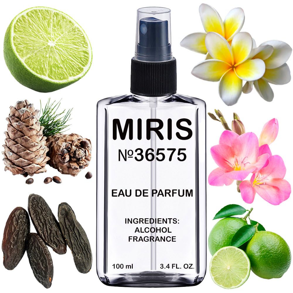MIRIS No. 36575 bottle front view highlighting elegant floral design for everyday luxury