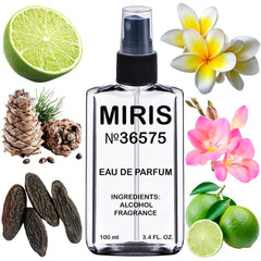 MIRIS No. 36575 bottle front view highlighting elegant floral design for everyday luxury