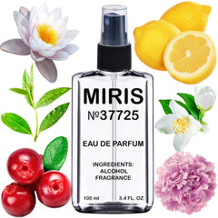 MIRIS No. 37725 bottle-front reveals floral elegance for daily wear.