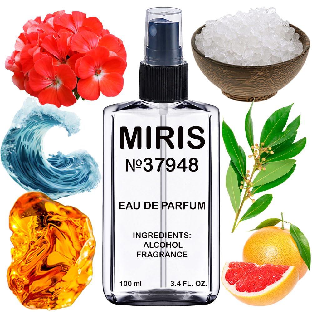 MIRIS No. 37948 bottle front view, showcasing a masculine woody-gourmet fragrance.