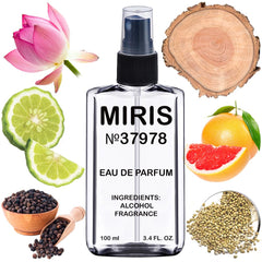 MIRIS No. 37978 bottle close-up highlighting premium long-lasting fragrance.