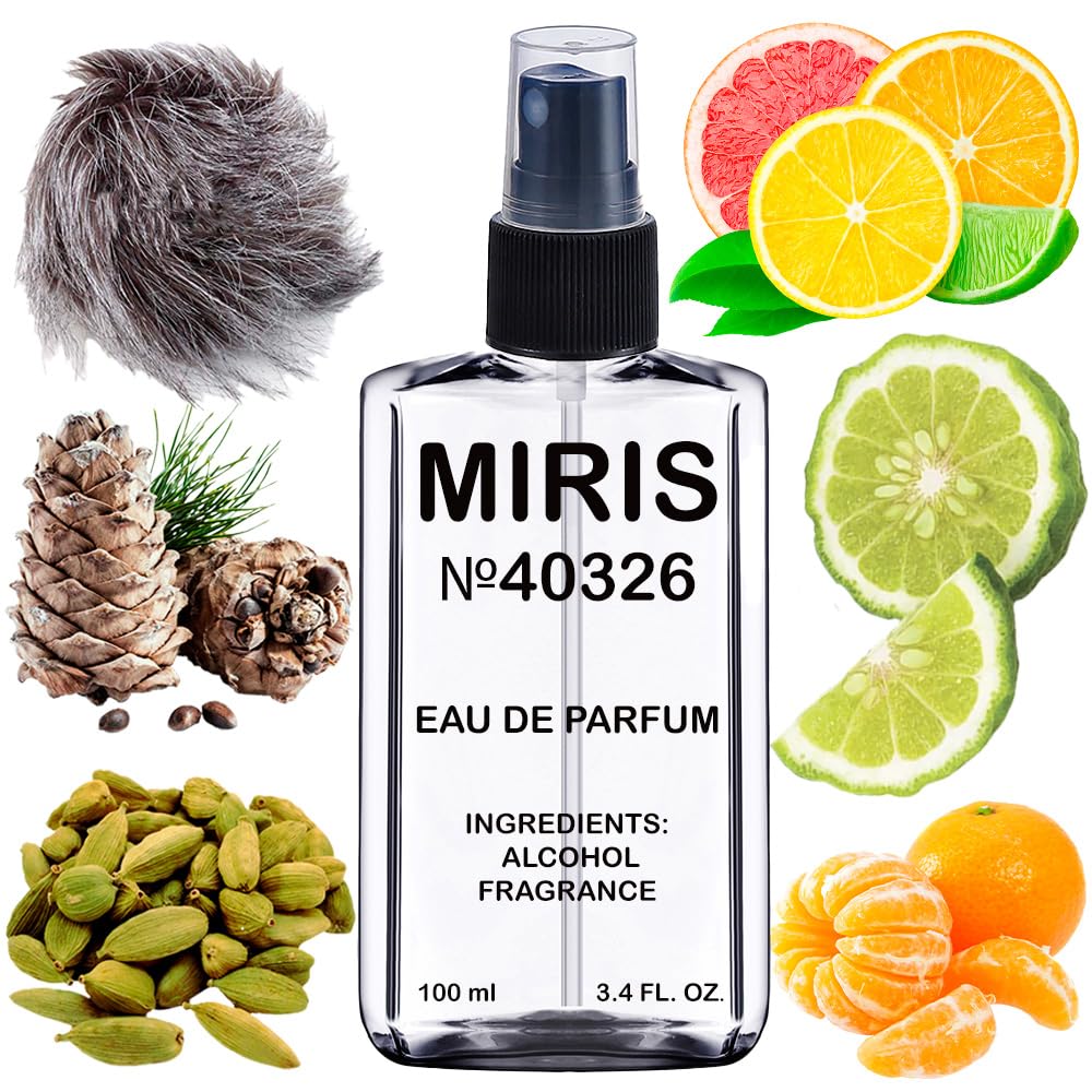 MIRIS No. 40326 bottle close-up showing premium oils for a refined daily scent