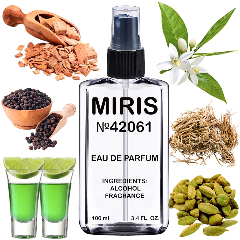 MIRIS No. 42061 bottle front view for a refined masculine fragrance