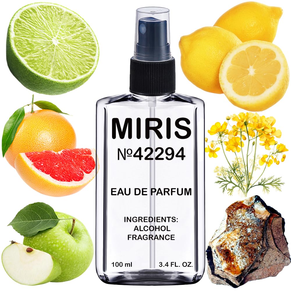 MIRIS No. 42294 bottle-pour shows a sleek design for daytime fragrance application.
