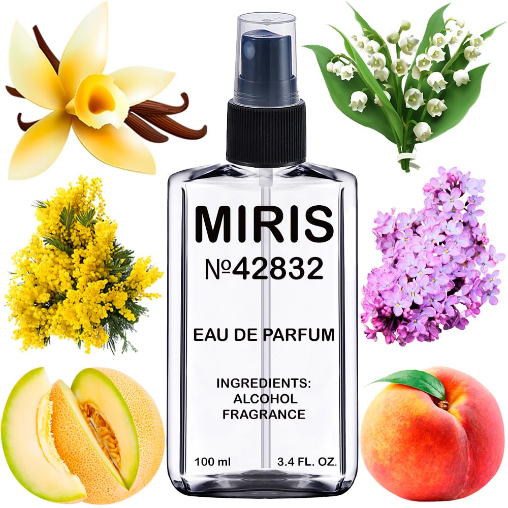MIRIS No. 42832 bottle-front shows a floral-fruity profile for daily wear
