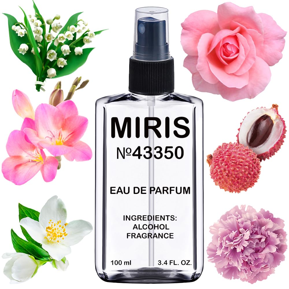 MIRIS No. 43350 bottle front view for daily use with sleek design