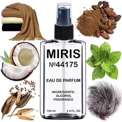MIRIS No. 44175 velvet haze bottle top seen from above, long-lasting unisex fragrance.