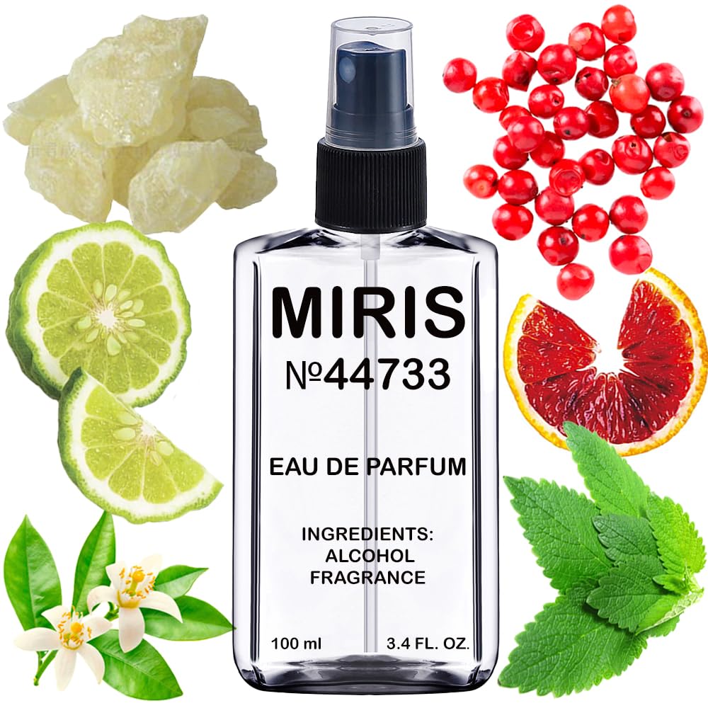 MIRIS No. 44733 bottle front view, a sleek unisex design for daily wear.