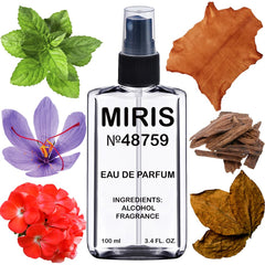 MIRIS No. 48759 bottle with premium design for a lasting unisex fragrance.