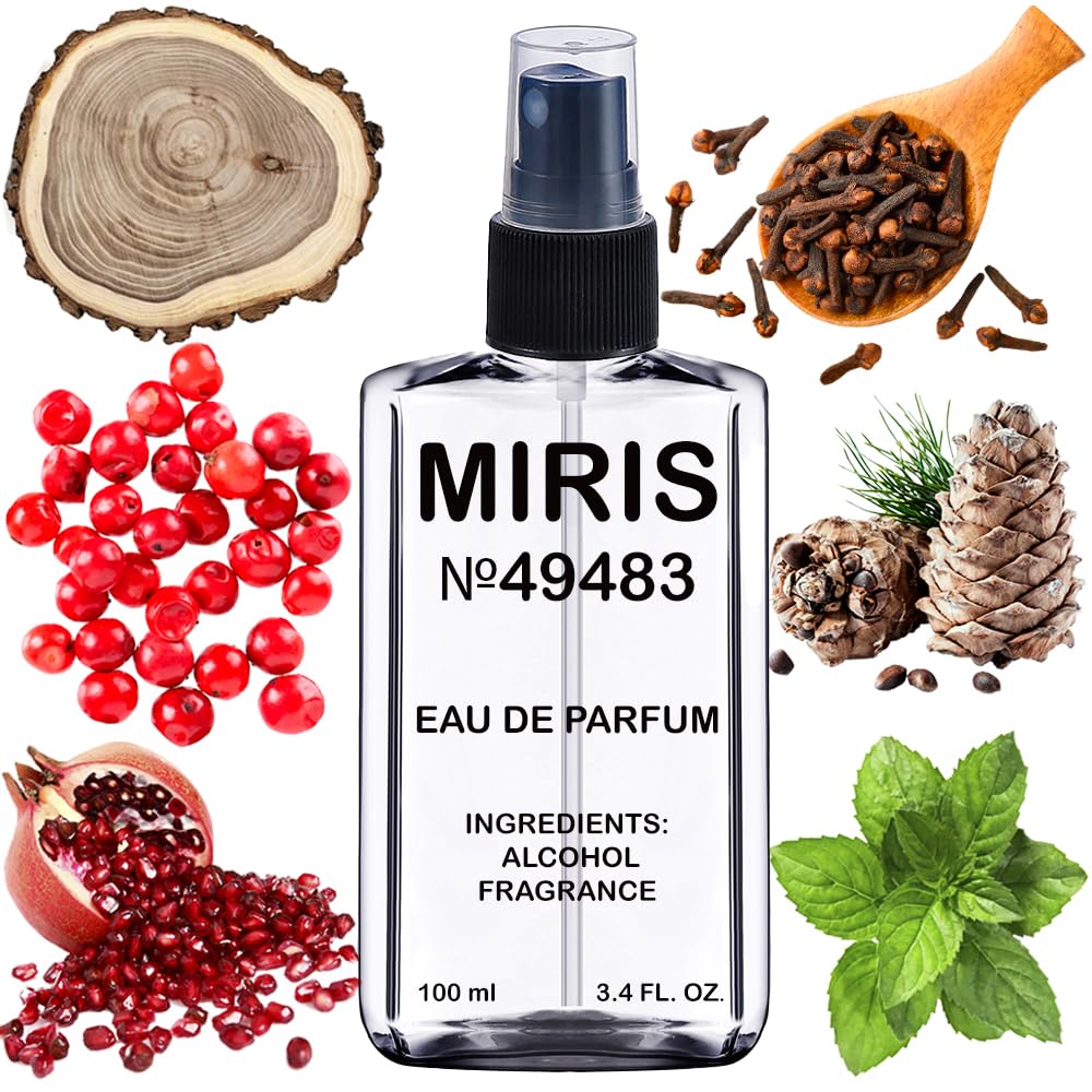 MIRIS No. 49483 bottle with Pomegranate Noir for everyday luxury.