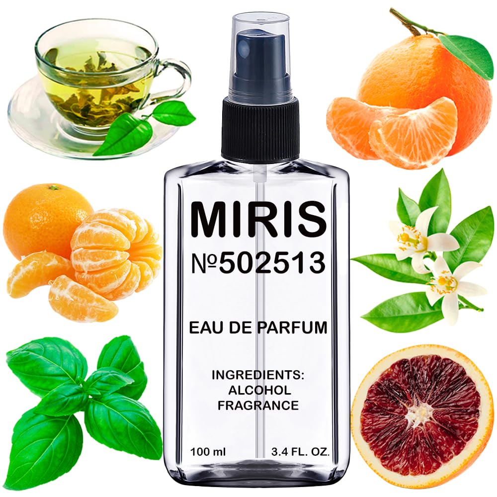 MIRIS No. 502513 bottle front view showing citrus-basil profile for daytime wear