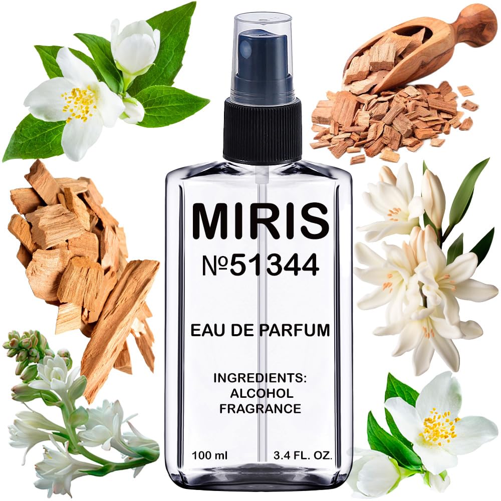 MIRIS No. 51344 garden-inspired bottle front for daily unisex scent.