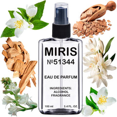 MIRIS No. 51344 garden-inspired bottle front for daily unisex scent.