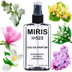 MIRIS No. 523 bottle, Fifth Avenue-inspired, elegant display for your vanity.
