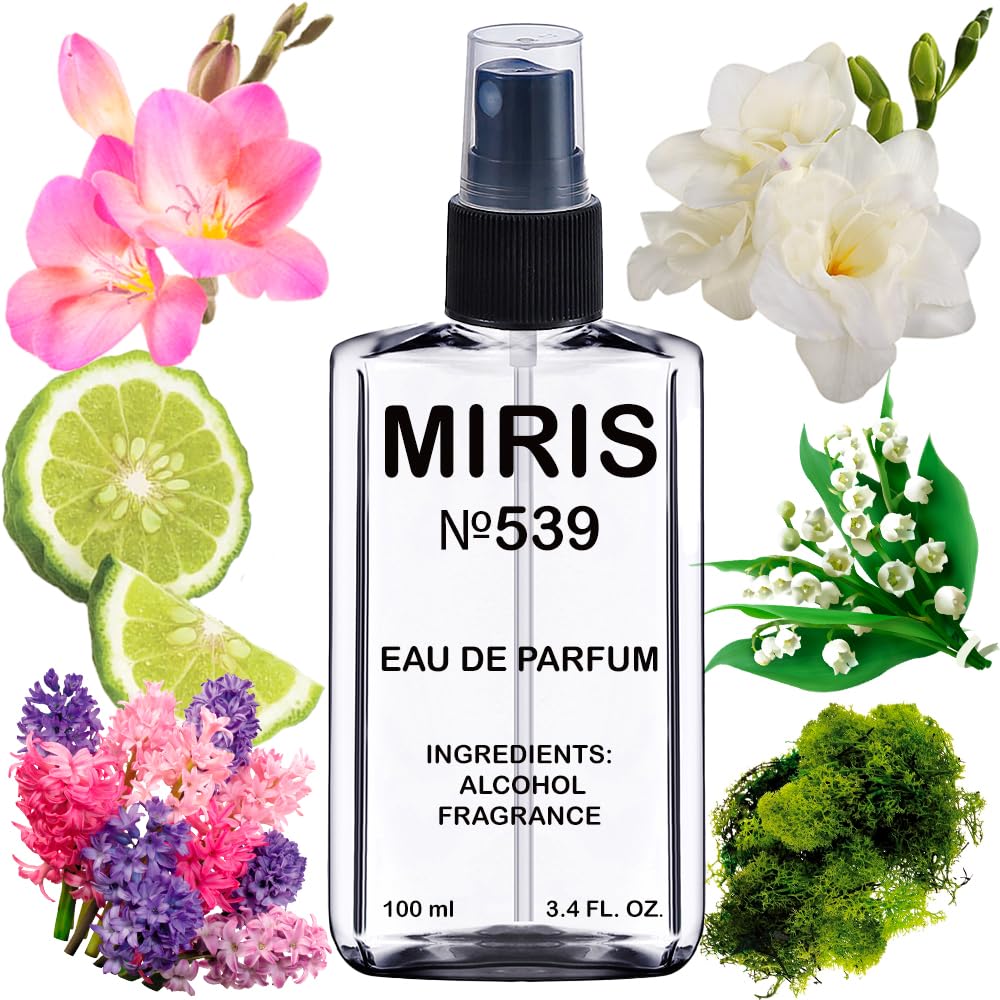 MIRIS No. 539 bottle front showing elegant floral fragrance for day wear