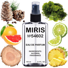 MIRIS No. 54602 bottle front showing sleek unisex design for daily wear