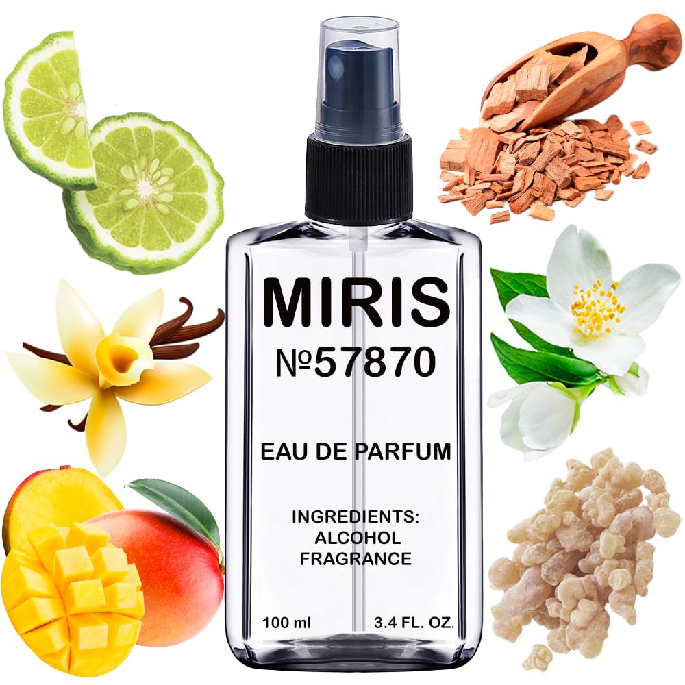 MIRIS No. 57870 Fame bottle front view shows refined woody-floral tones for daily elegance.
