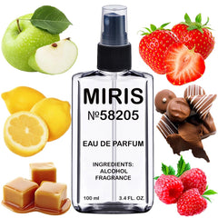 MIRIS No. 58205 bottle-front view, elegant floral fragrance for daily wear.
